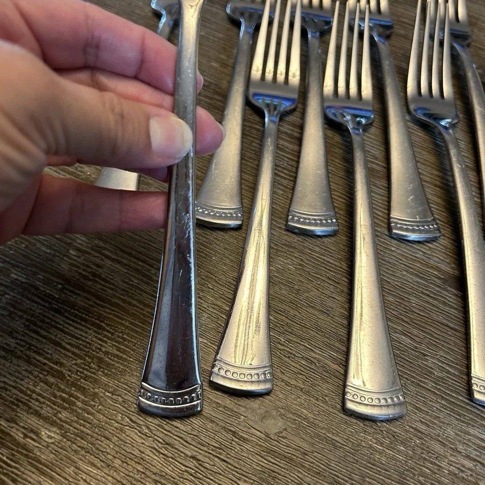 Lenox Portola 18/10 Stainless Steel Dinner Forks 8.25